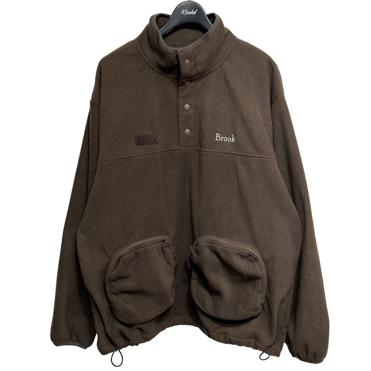 オーバーサイズで着用可能brook  Long  Sleeve Fleece Jacket