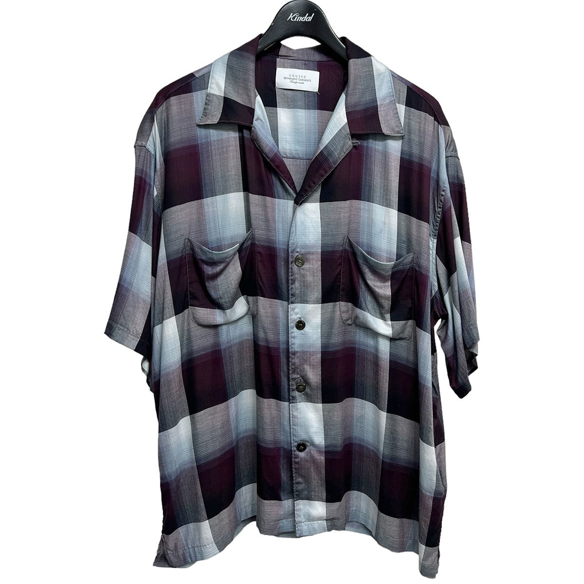 UNUSED×Sugarhill Ombre Open Collar Short Sleeve Shirt レッド×ブルー サイズ  L｜【公式】カインドオルオンライン ブランド古着・中古通販【kindal】