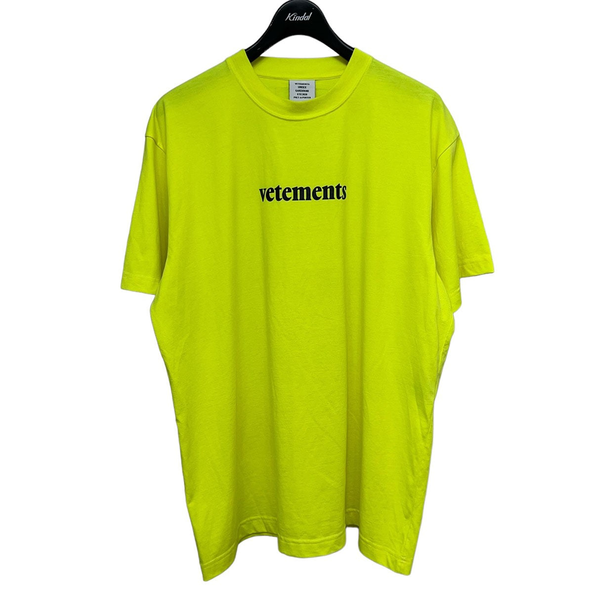 VETEMENTS(ヴェトモン) 20SSLogo TeeロゴプリントバーコードパッチT 