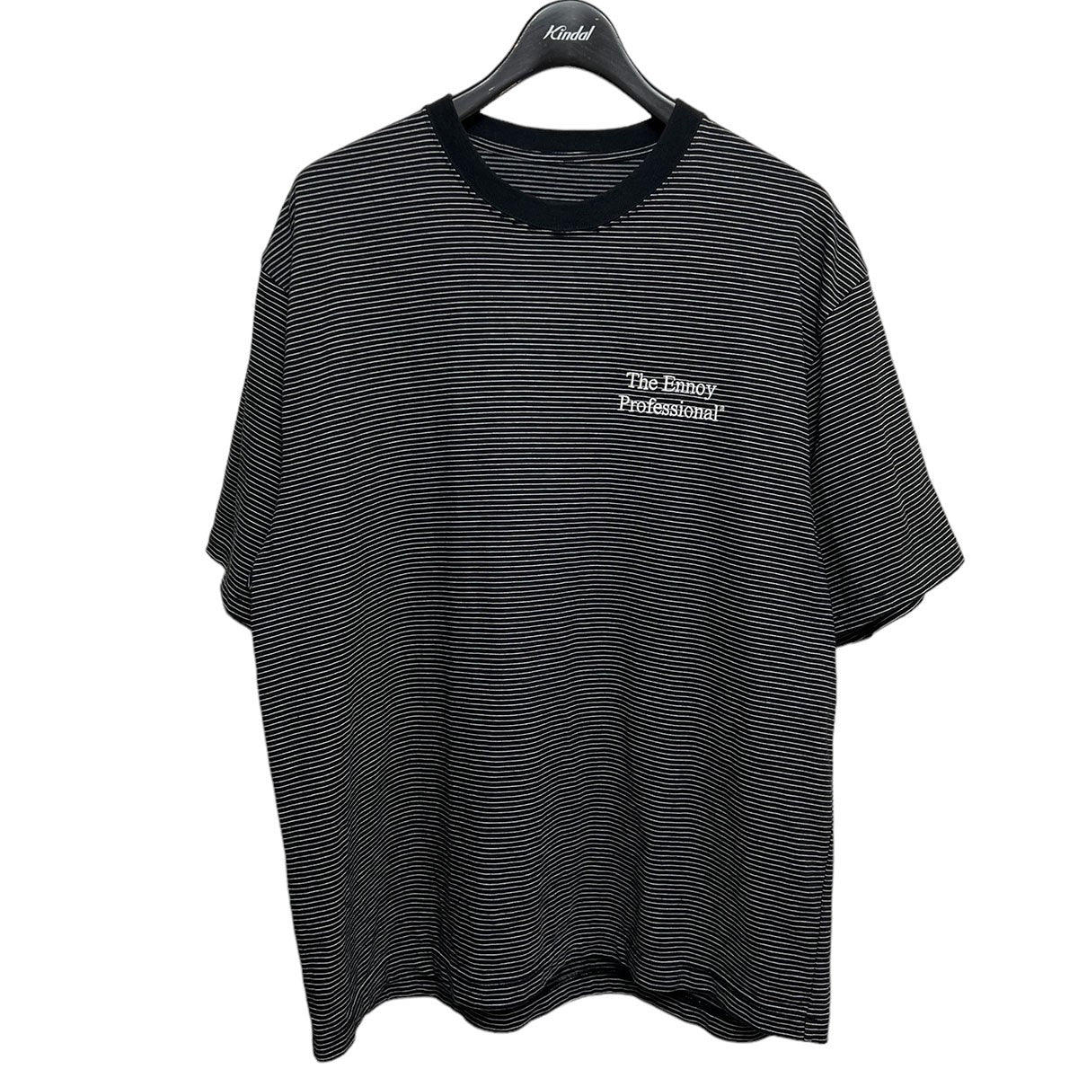 THE ENNOY PROFESSIONAL(エンノイプロフェッショナル) 22SSS／S Border T-Shirtsオーバーサイズショートスリーブ ボーダーTシャツSS22BRENCT05AM SS22BRENCT05AM ブラック サイズ L｜【公式】カインドオルオンライン  ブランド古着・中古通販【kindal】