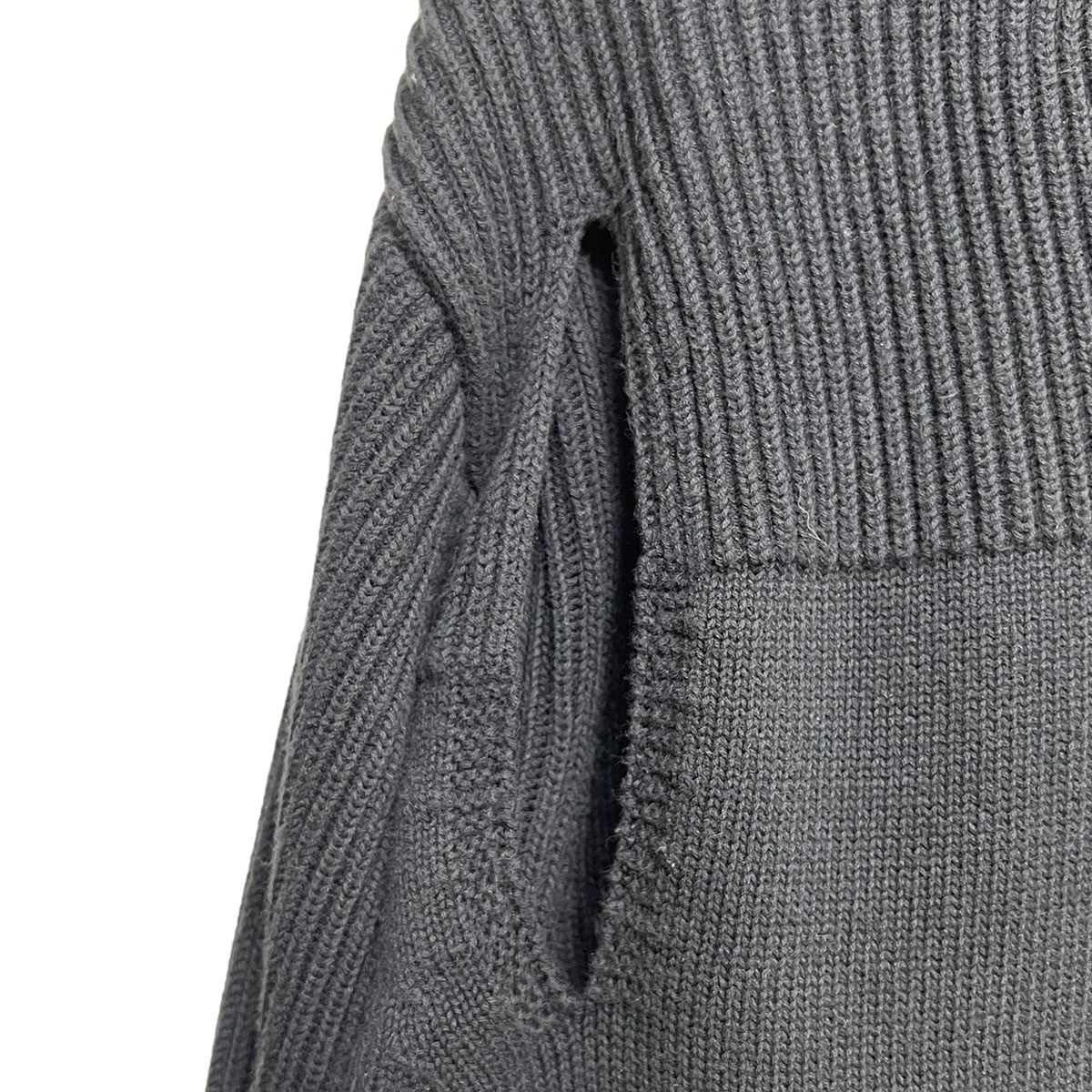 FRONT HOLES PULLOVERフロントホールデザインプルオーバーコットンセーターKK19XX09