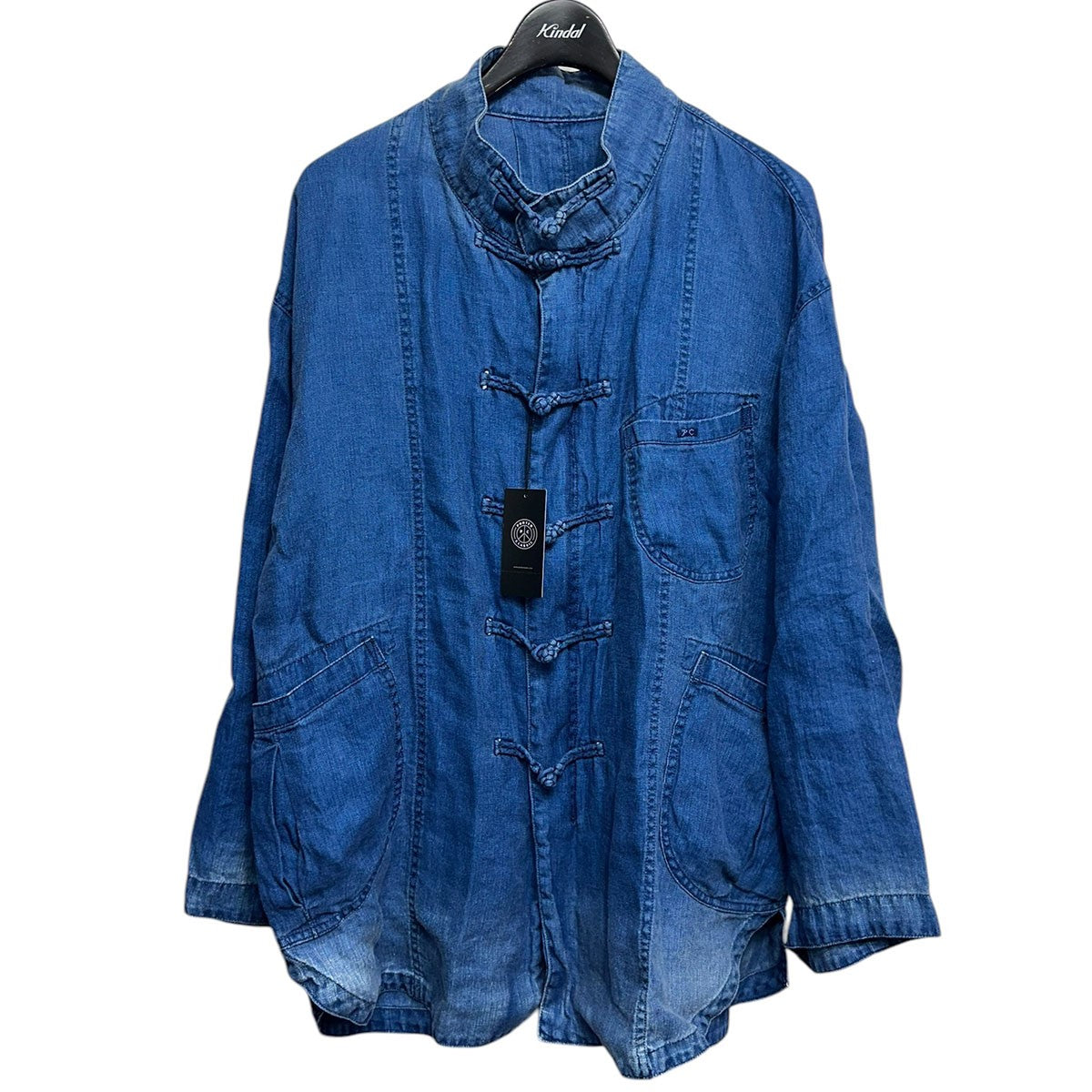 Porter Classic(ポータークラシック) INDIGO LINEN CHINESE JACKETインディゴリネンチャイニーズジャケットPC-021-2673  PC-021-2673 ブルー サイズ 3｜【公式】カインドオルオンライン ブランド古着・中古通販【kindal】