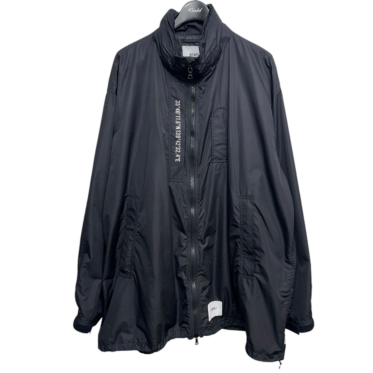 WTAPS(ダブルタップス) 21SSVUCA／ JACKET／POLY． TAFFETAロゴジップジャケット211BRDT-JKM01  211BRDT-JKM01 ブラック サイズ 04(XL)｜【公式】カインドオルオンライン ブランド古着・中古通販【kindal】