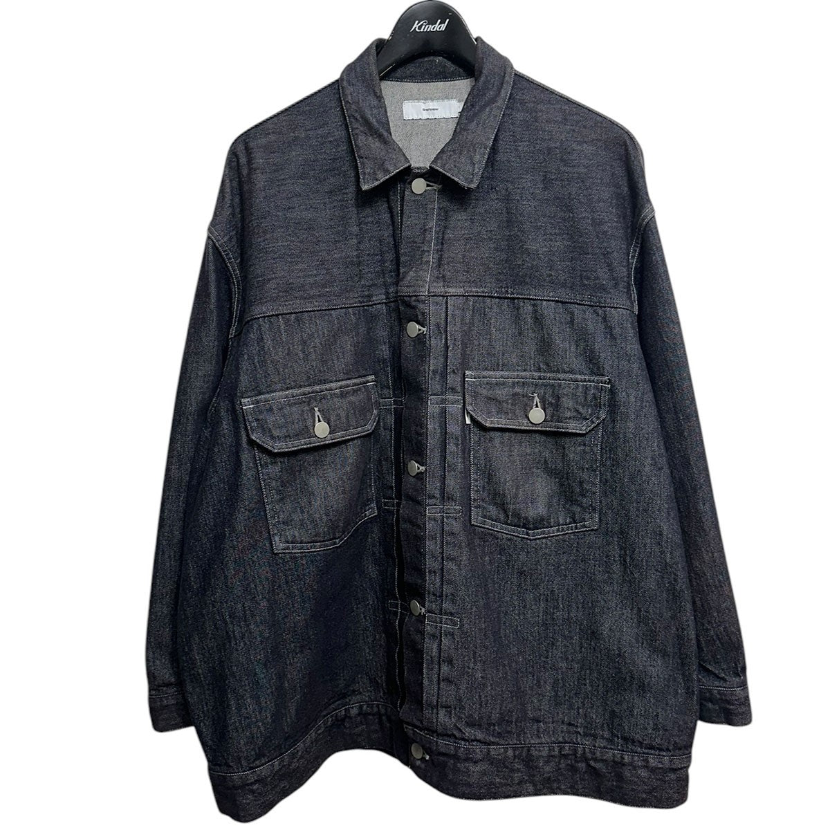 Graphpaper(グラフペーパー) Colorfast Denim BlousonオーバーサイズデニムジャケットGM204-30234B  GM204-30234B ブルー サイズ 1｜【公式】カインドオルオンライン ブランド古着・中古通販【kindal】