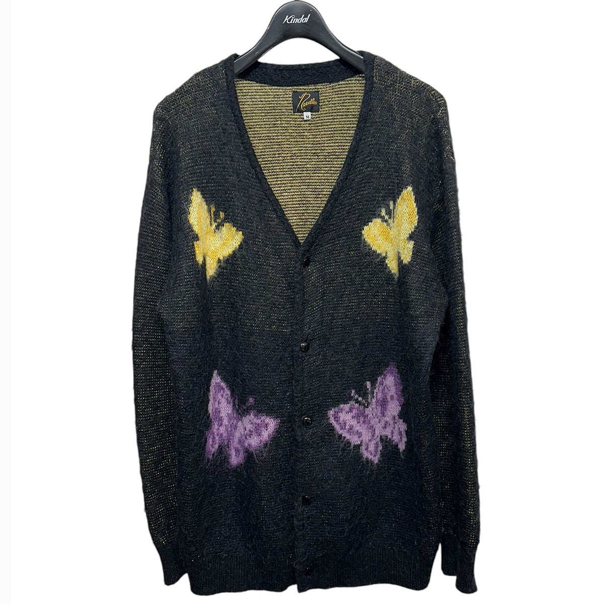 ニードルス カーディガン 蝶パピヨン刺繍.