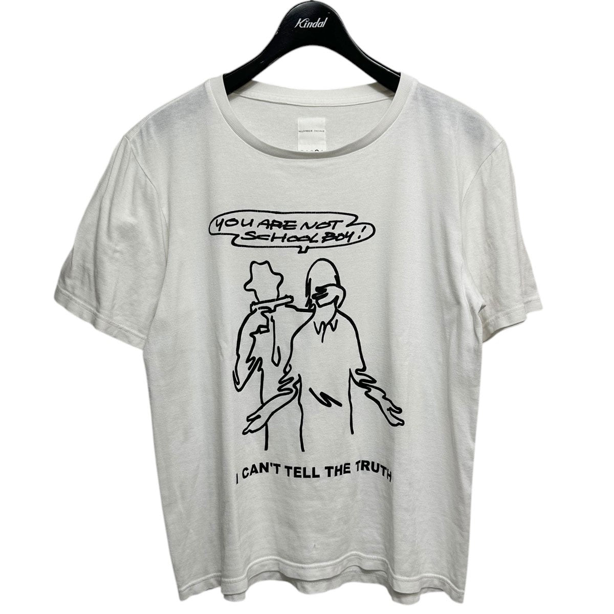 NUMBER (N)INE I CAN’T TELL THE TRUTHメッセージプリントTシャツ 古着・中古-1枚目のアイテム画像