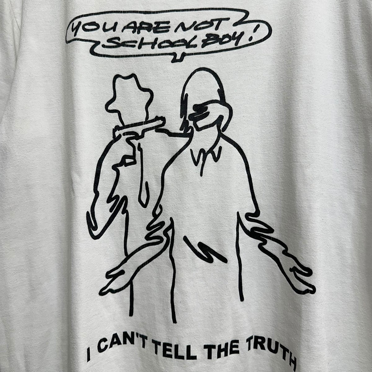 NUMBER (N)INE I CAN’T TELL THE TRUTHメッセージプリントTシャツ 古着・中古-3枚目のアイテム画像
