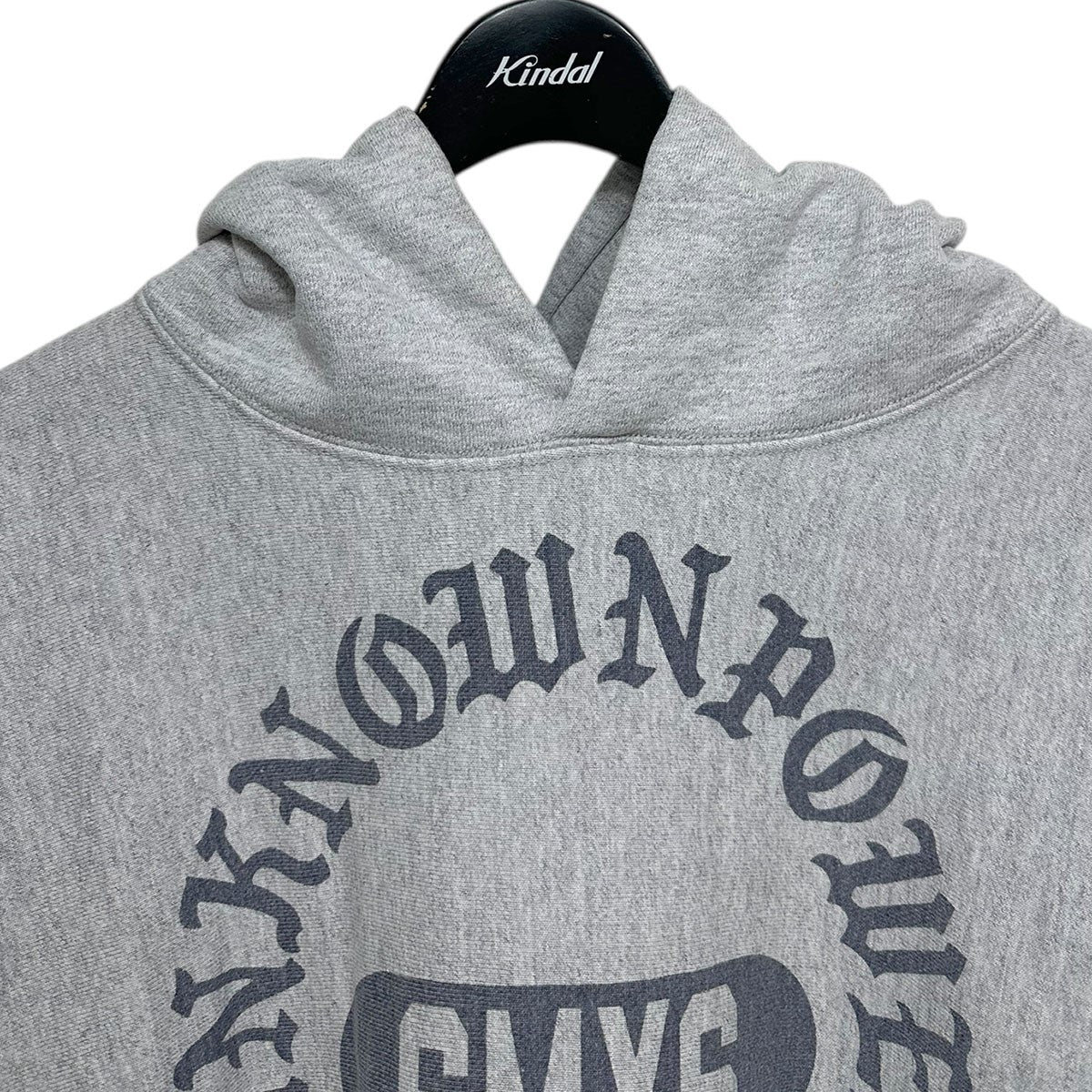23SSUNKNOWN POWER HOODIEロゴプリントプルオーバーフーディーSM-S23-0000-045