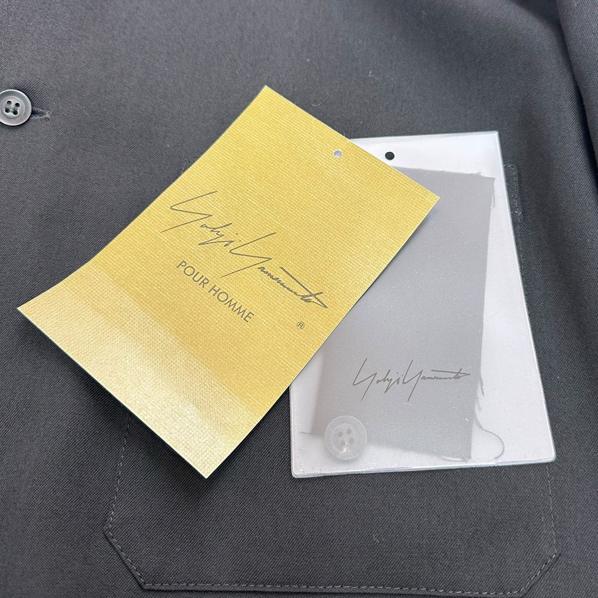 Yohji Yamamoto pour homme 25SSWOOL GABARDINE BASIC BIG BLOUSEウールギャバジンベーシックビックブラウスHP-B08-100-2 古着・中古-6枚目のアイテム画像