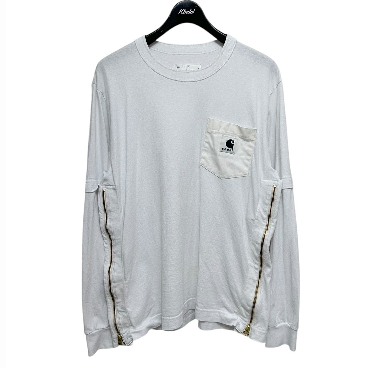 sacai×carhartt WIP L／S T-ShirtダブルネームロングスリーブTシャツ24 