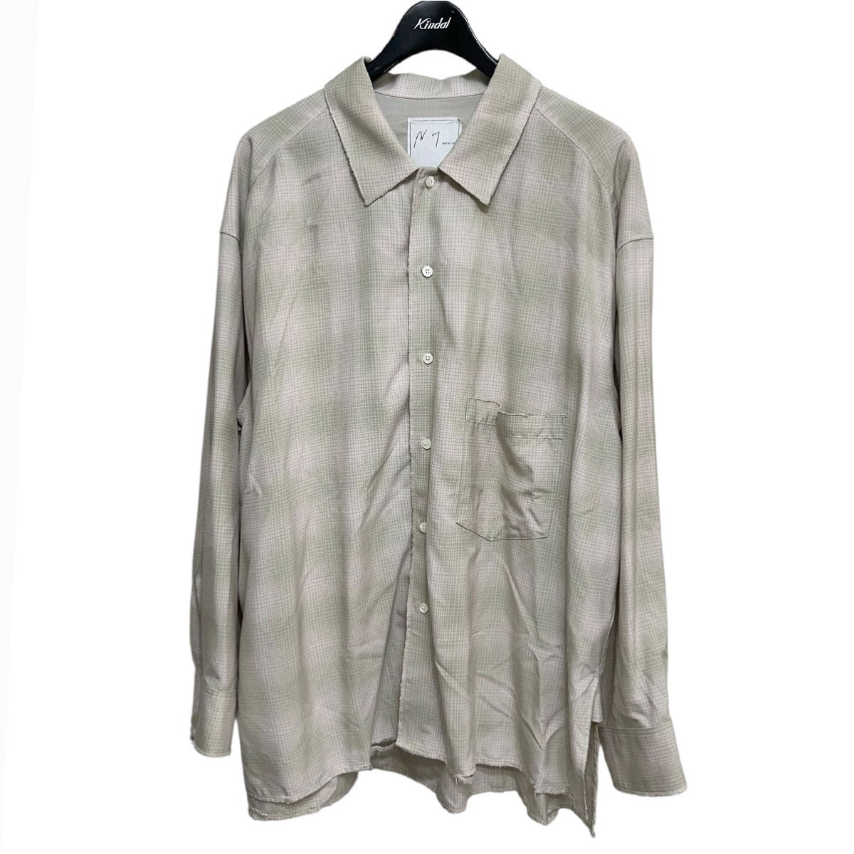 25SS アンセルム の オンブレチェックシャツ m*o様 25SS アンセルム の オンブレチェックシャツ 【新品】