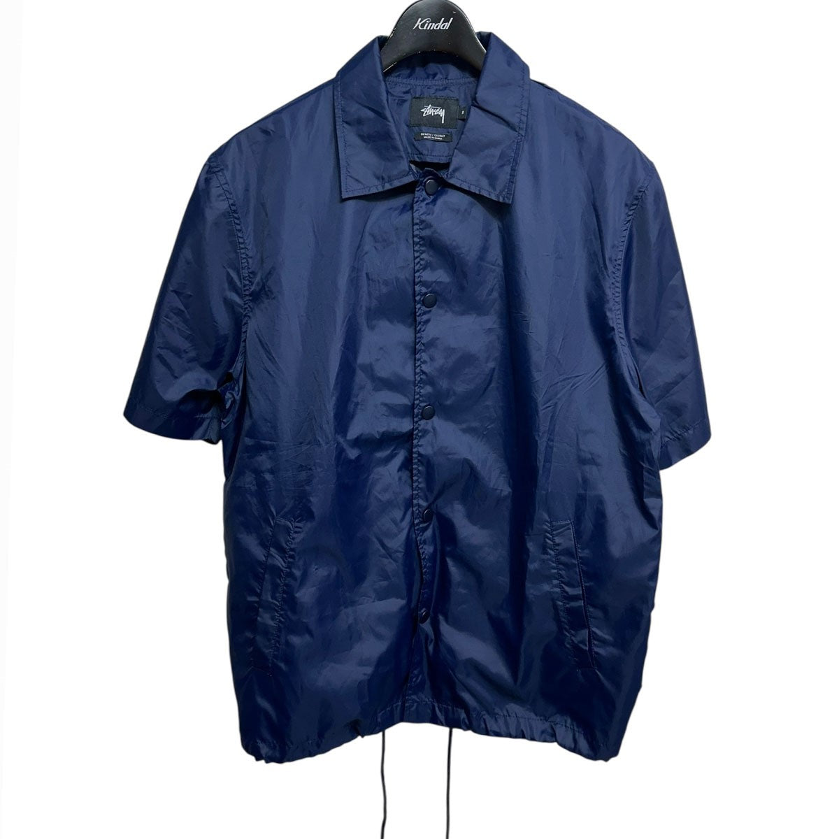 stussy(ステューシー) 半袖コーチジャケット ネイビー サイズ S