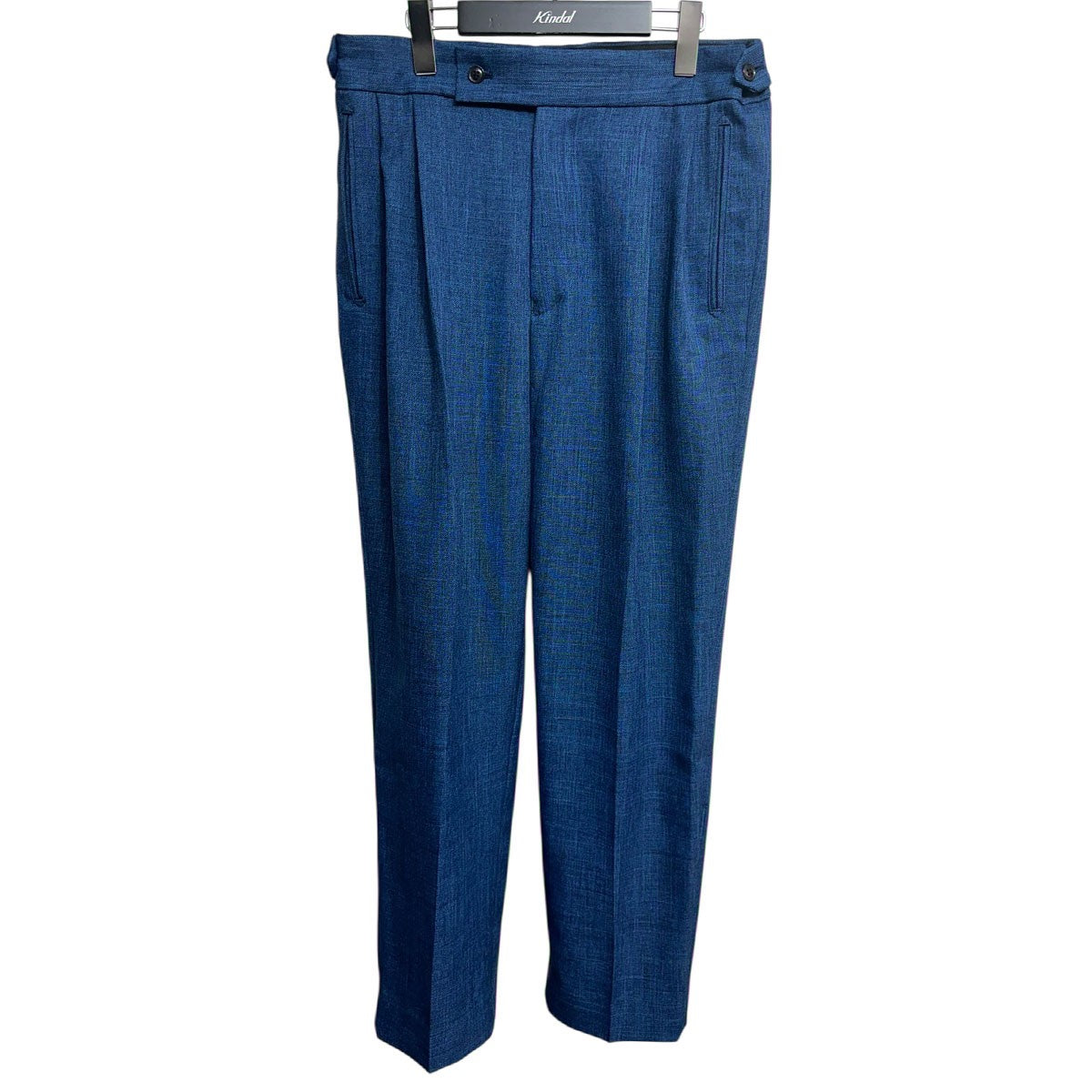 Needles / Tucked Side Tab Trouser/S/ポリエステル/BLU/MR191 Needles(ニードルズ) Tucked Side Tab Trouser-Poly Chambrayタック