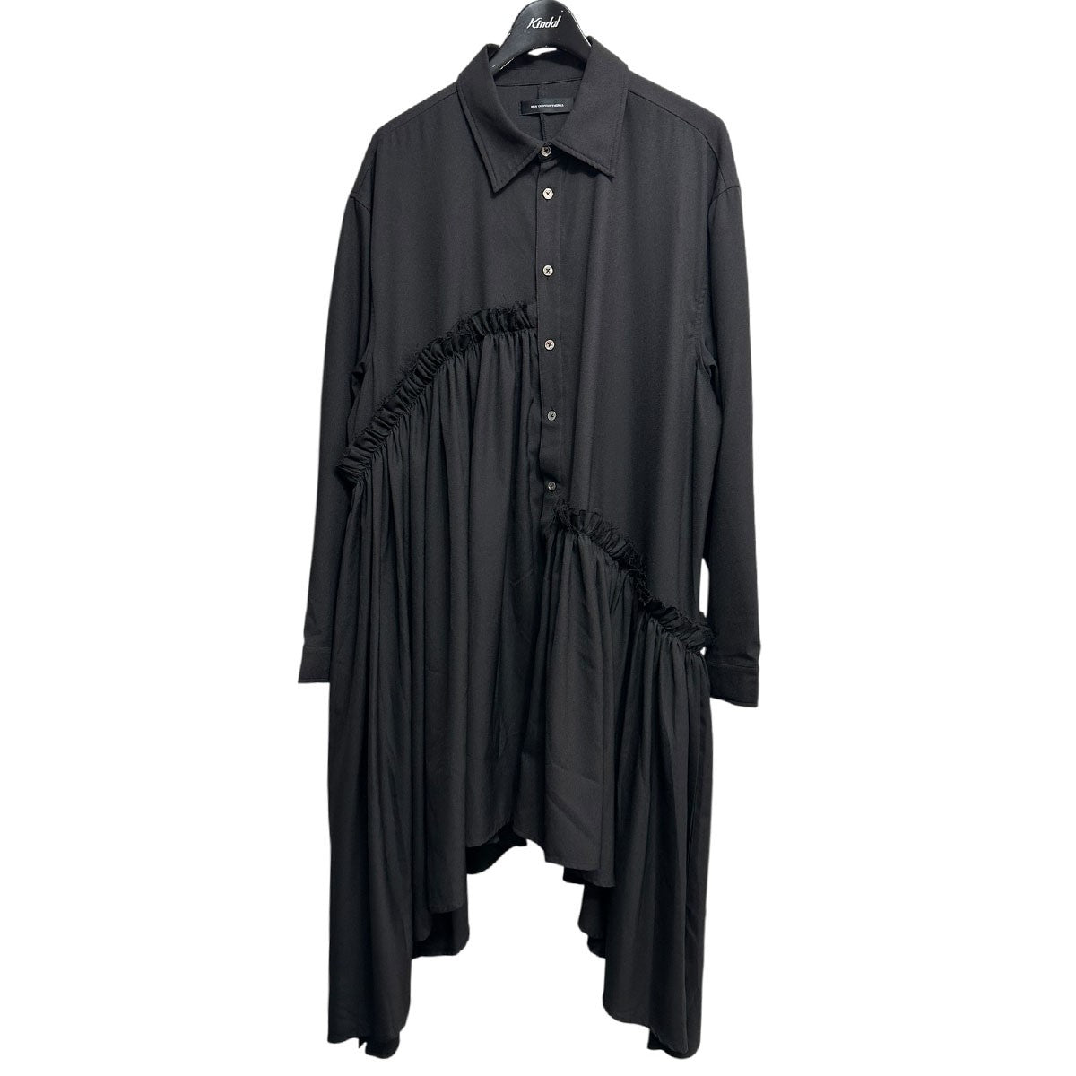 ノットコンベンショナル 23SS ギャザーケープシャツ NOT CONVENTIONAL(ノットコンベンショナル) ロングギャザーシャツ