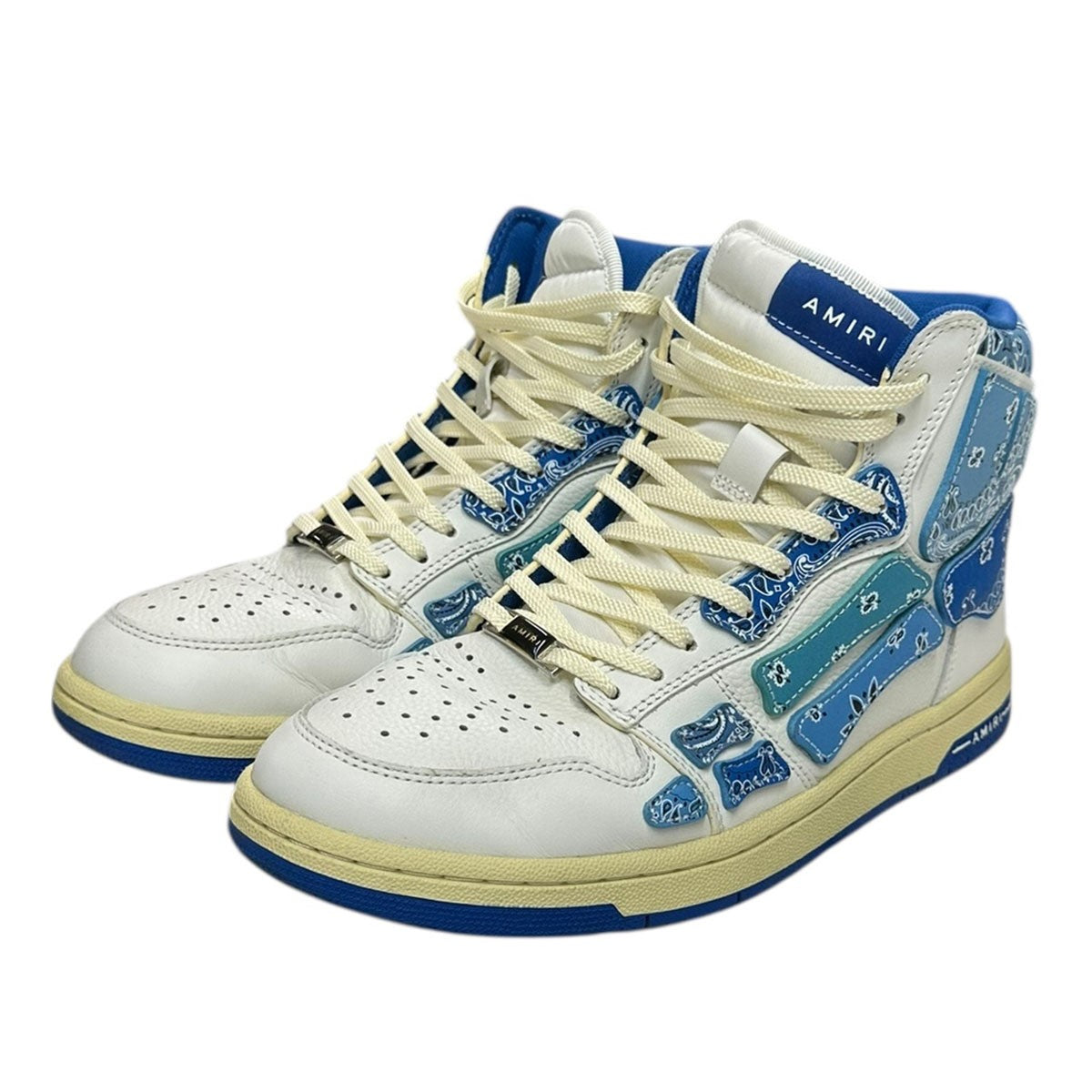 AMIRI(アミリ) Skel Top Hiハイカットスニーカー バンダナブルー