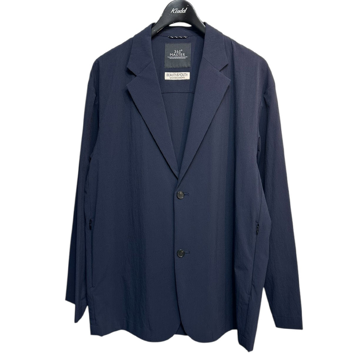 360°MASTER リラックス2ボタンジャケット ネイビー Lサイズ BEAUTY＆YOUTH(ビューティアンドユース) 360°MASTER リラックス 2