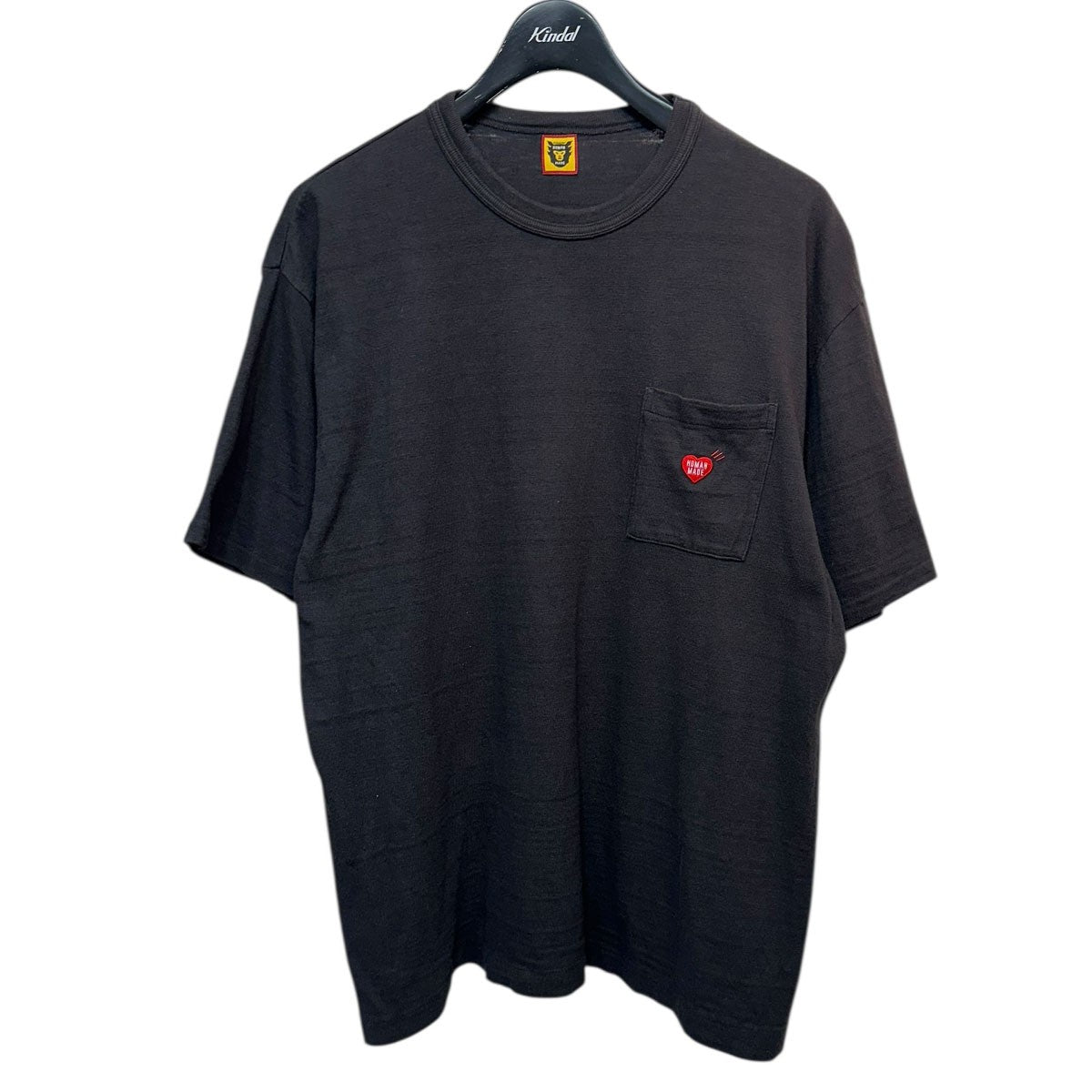 ヒューマンメイド サイズ:XL  XX30TE020 ロゴ刺繍バックプリントTシャツ 中古 BS99 HUMAN MADE(ヒューマンメイド) バックプリントポケットTシャツ