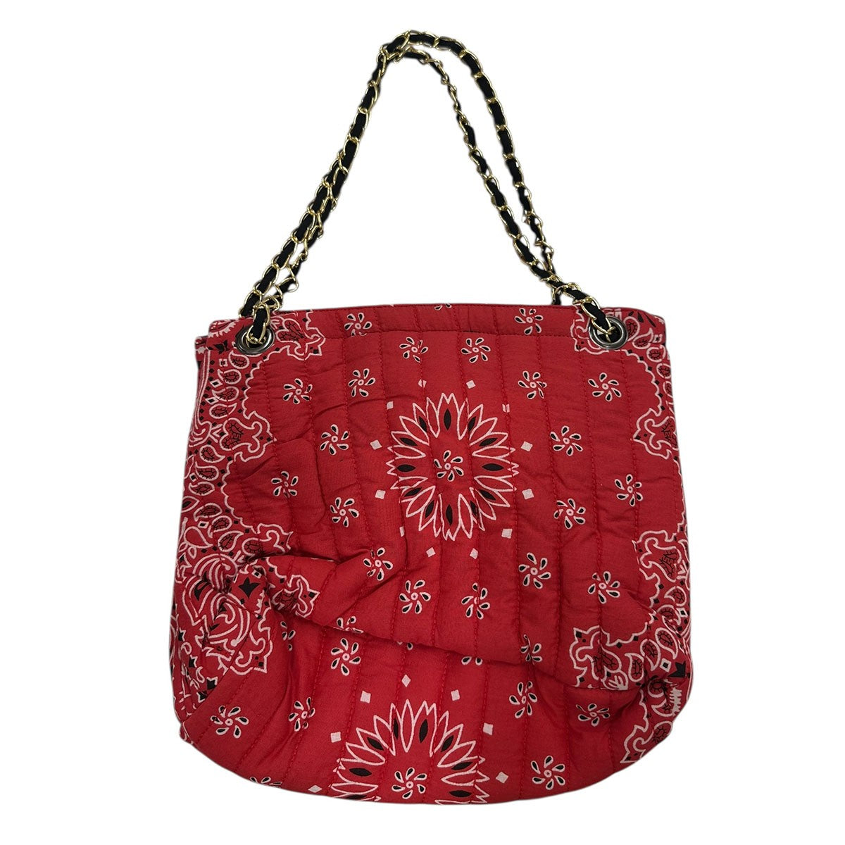 アパルトモン購入 Malus マリュス バンダナキルティングバッグ 赤レッド MALUS(マリュス) Bandana quilting shoulder bagバンダナキルティング