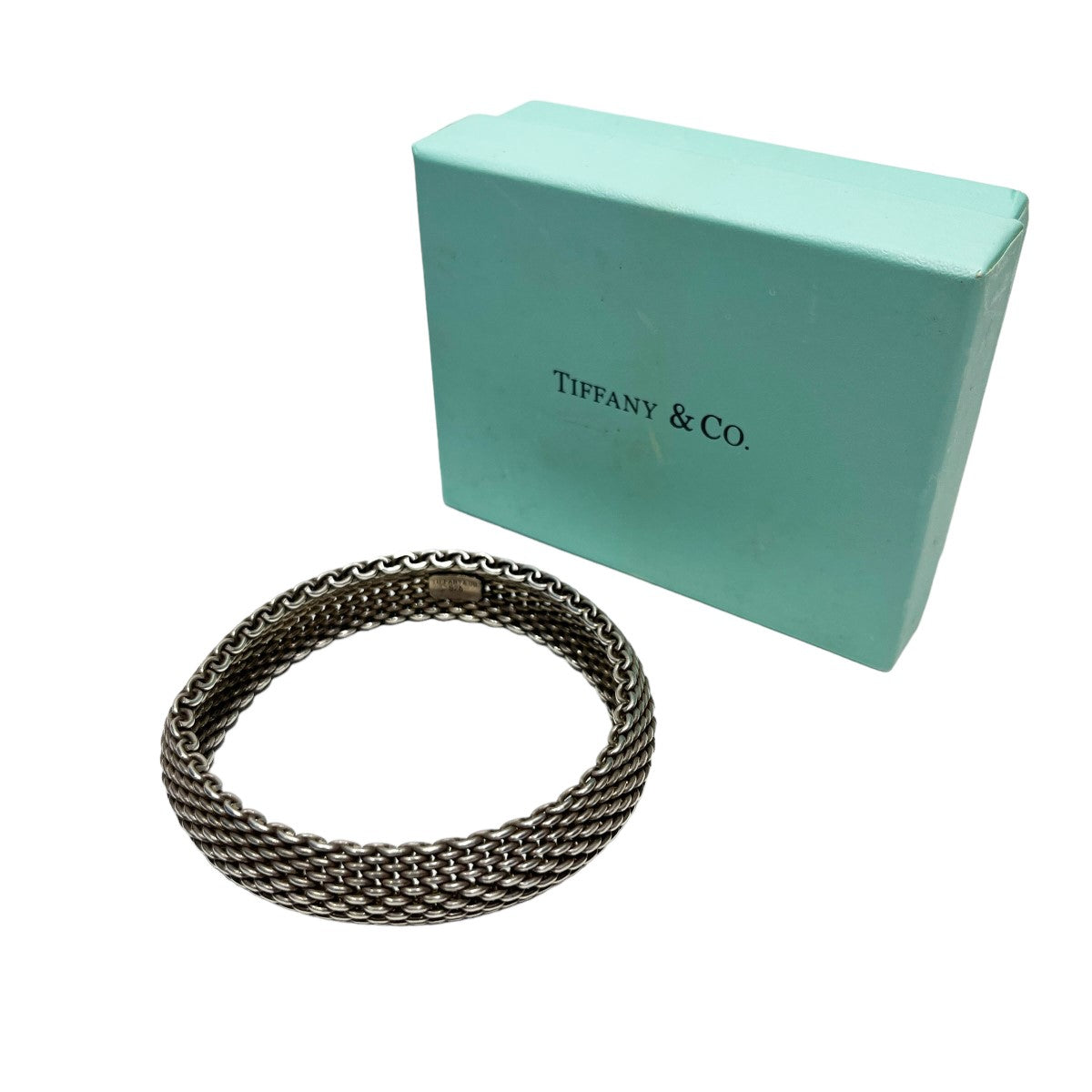 TIFFANY＆Co．(ティファニー) メッシュブレスレット シルバー サイズ ...