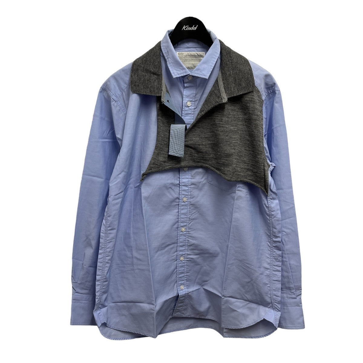 kolor(カラー) 切り替えシャツ 21WCM-B01105 ブルー サイズ 13｜【公式 ...