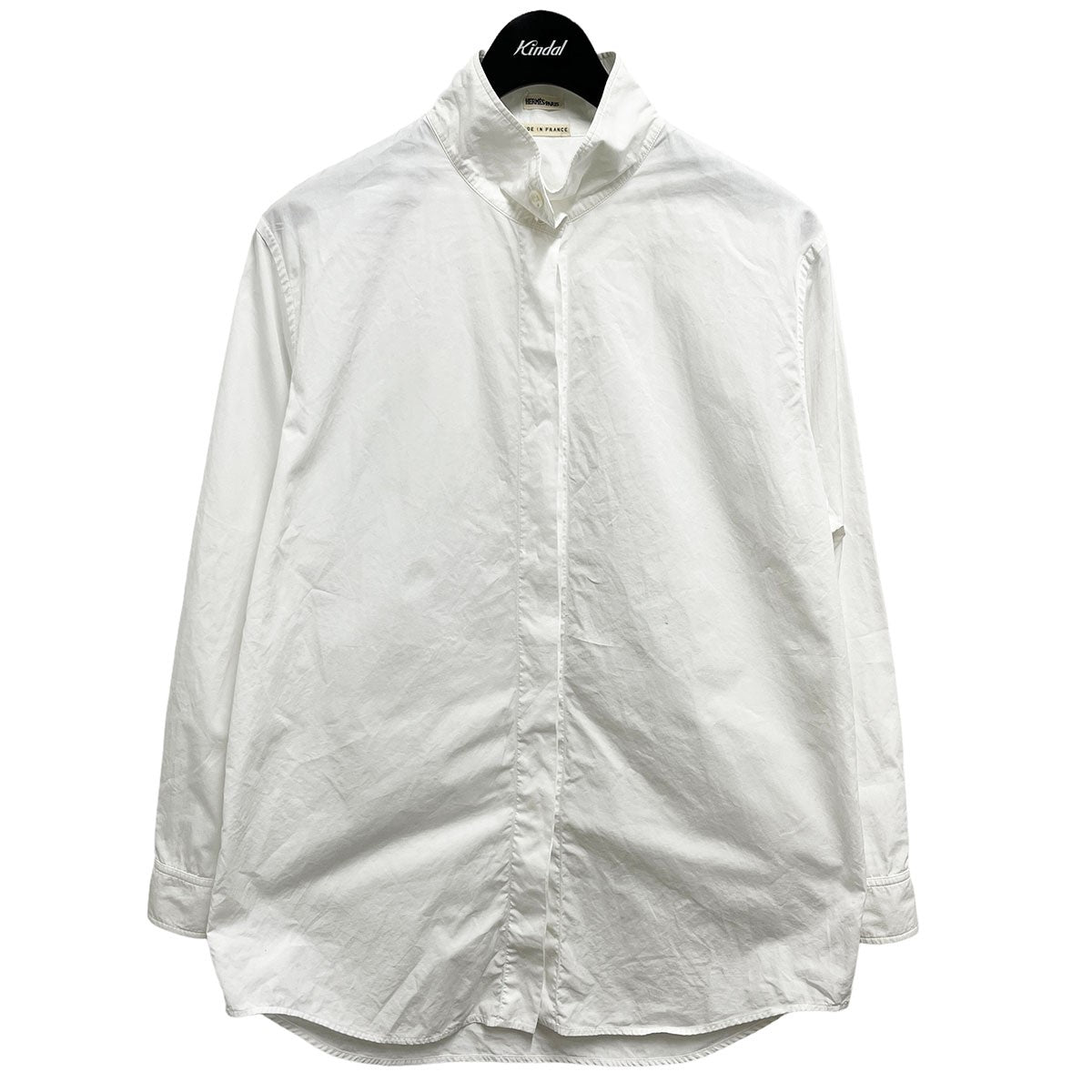 HERMES(エルメス) マルジェラ期スタンドカラーシャツ ホワイト サイズ 