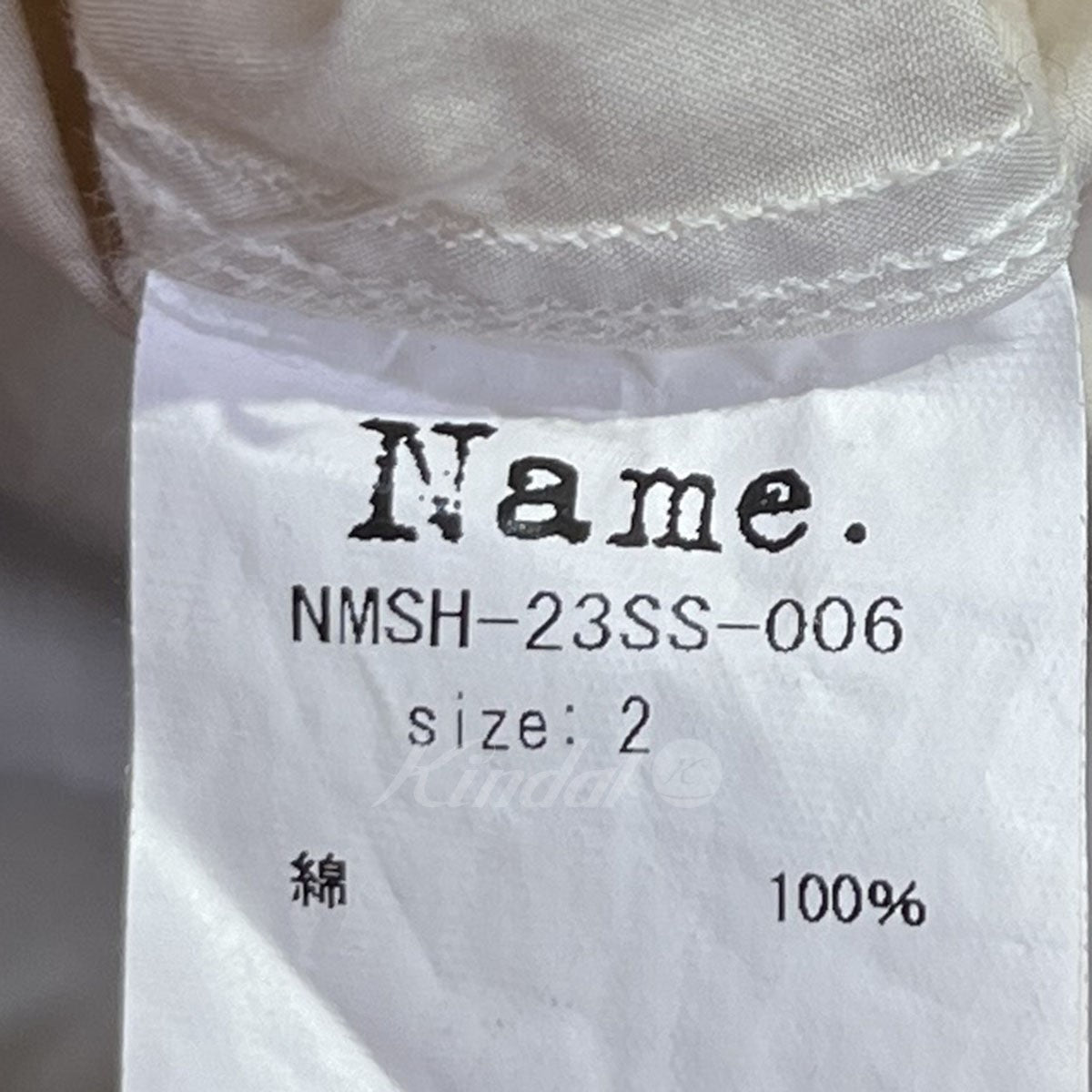 23SS COTTON GARMENT DYED PULLOVER LONG SHIRT