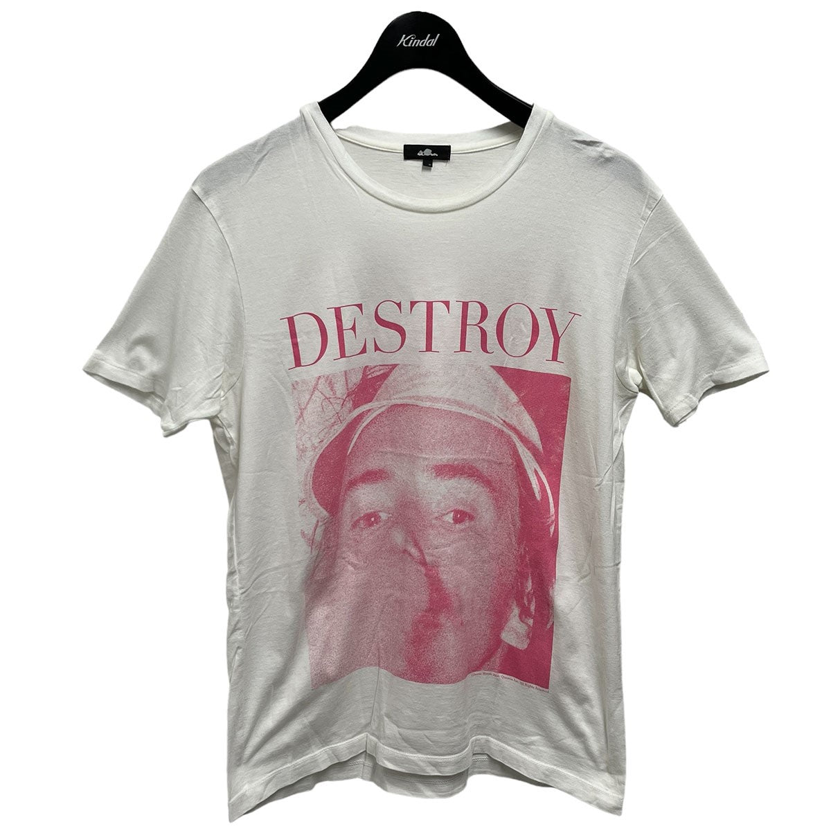 LAD MUSICIAN(ラッドミュージシャン) 初期DESTROYプリントTシャツ オフホワイト×ピンク サイズ  44｜【公式】カインドオルオンライン ブランド古着・中古通販【kindal】