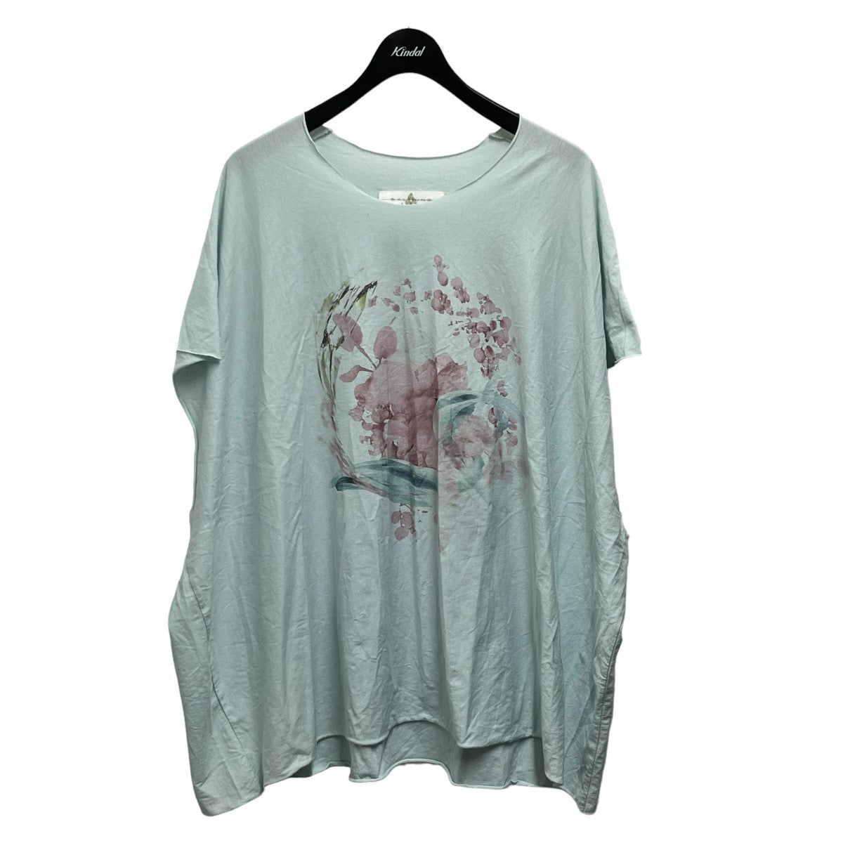 BALMUNG(バルムング) カットオフグラフィックプリントTシャツ ブルー 