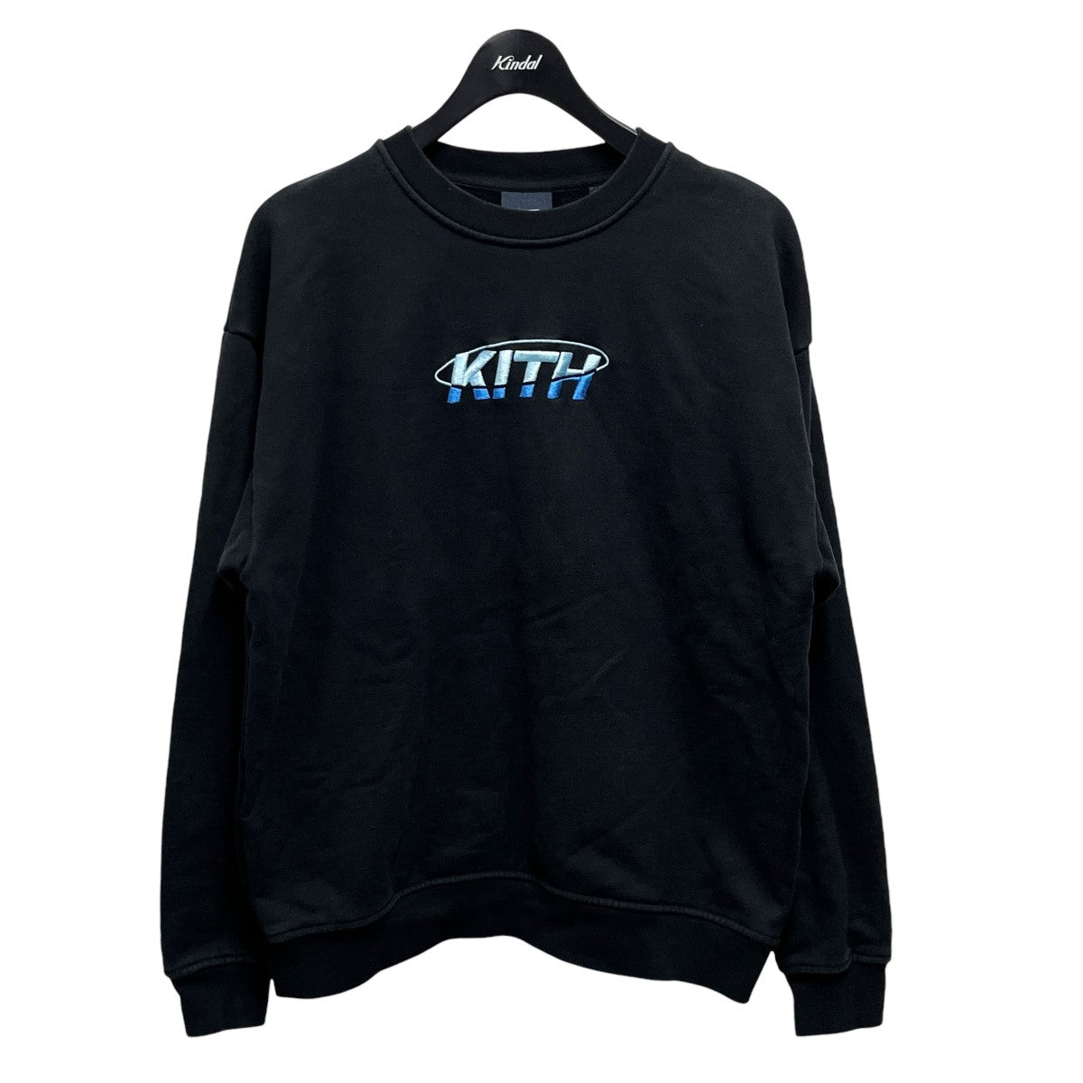 KITH(キス) ロゴ刺繍スウェット22-070-060-0004-1-0 22-070-060-0004-1-0 ブラック×ブルー サイズ  M｜【公式】カインドオルオンライン ブランド古着・中古通販【kindal】