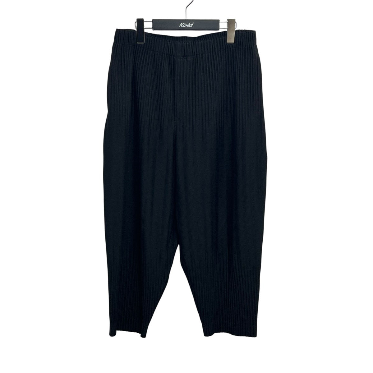 黒 プリーツデザイン サルエルパンツ HP55JF153 サイズ2 HOMME PLISSE ISSEY MIYAKE(イッセイミヤケオムプリッセ