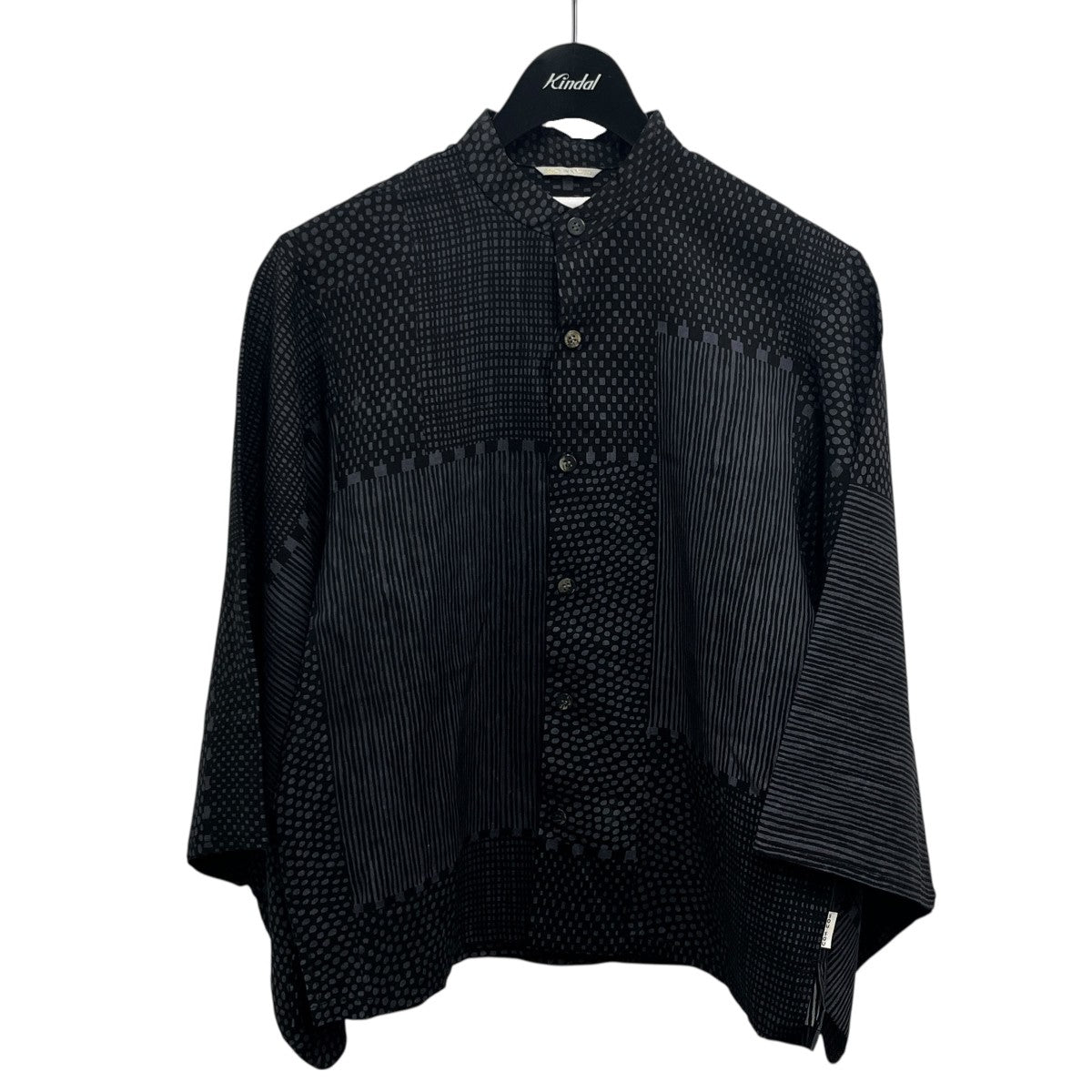 モスリンスタンドカラーシャツ