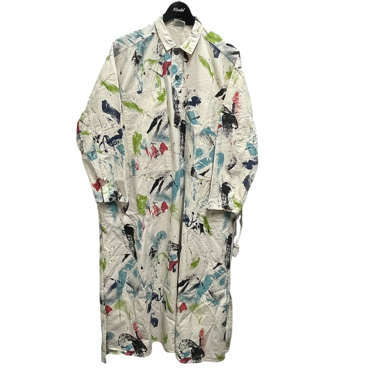 orSlow×BEAMS BOY BEAMS BOY別注ペイントワンピース綿100% 古着・中古-1枚目のアイテム画像