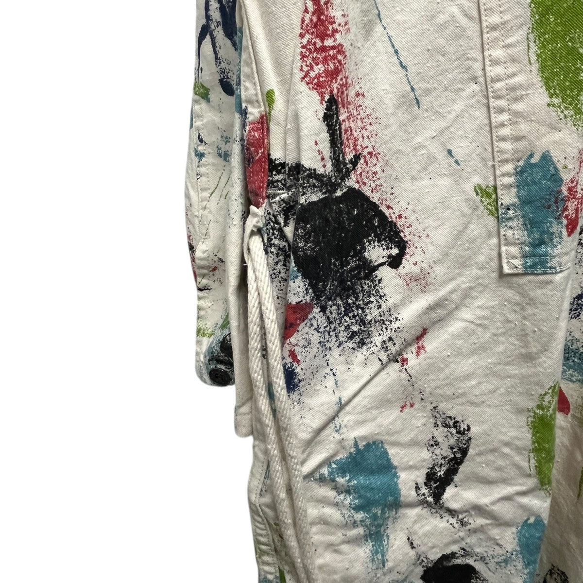 orSlow×BEAMS BOY BEAMS BOY別注ペイントワンピース綿100% 古着・中古-6枚目のアイテム画像
