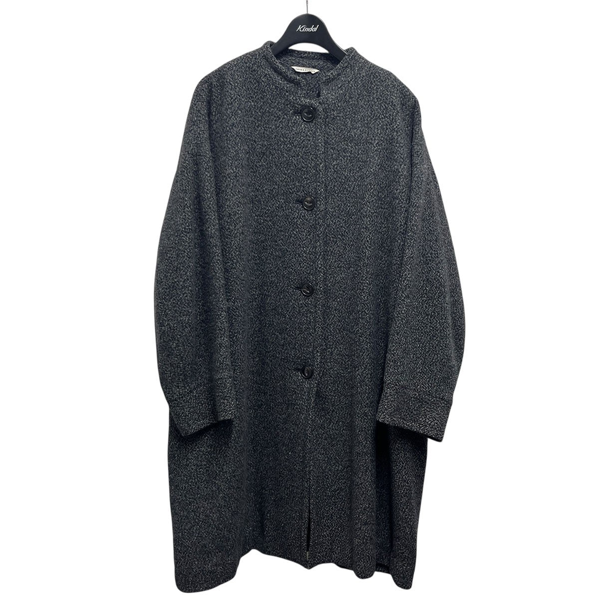 ノーカラーウールコート0203-L1102-3140