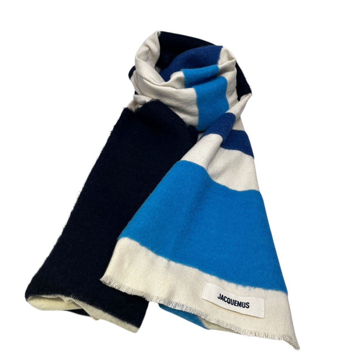 jacquemus スカーフ マフラー　ネイビー 新品未使用 ジャックムス マフラー ネイビー JACQUEMUS（ジャックムス