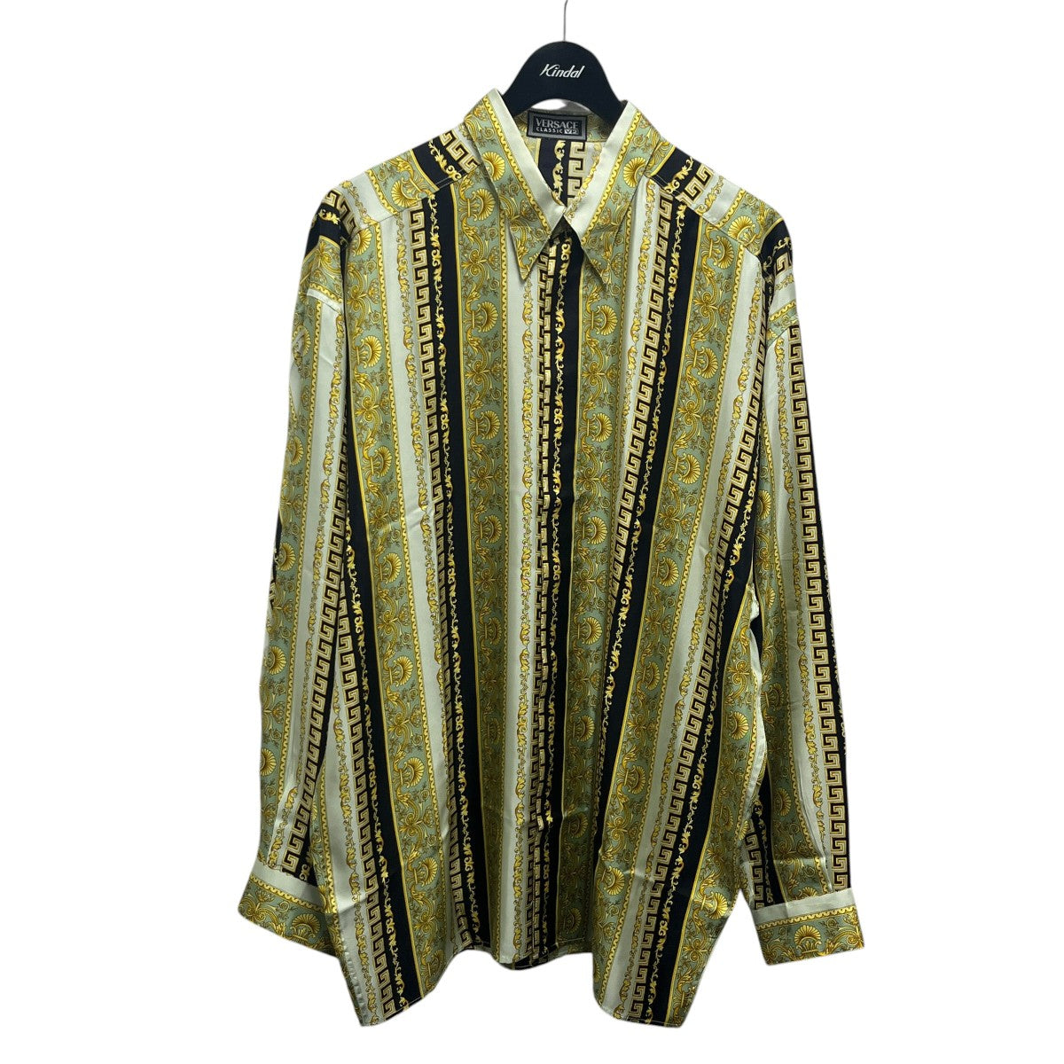 バロック柄シルクシャツ