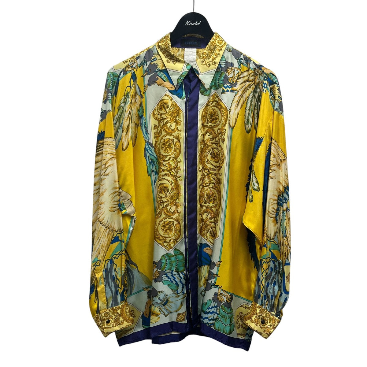 VERSACE ISTANTE(ヴェルサーチイスタンテ) Indian Head シルクシャツ