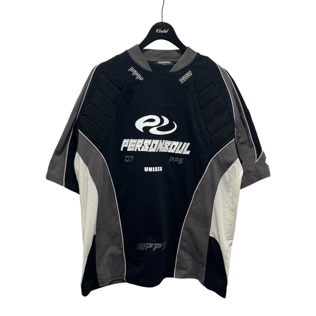 personsoul(パーソンソウル) Oversiized Racing Tシャツ ブラック