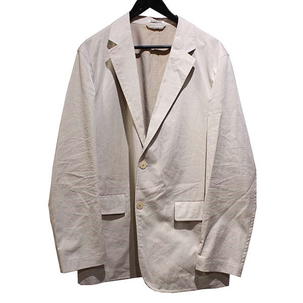 22SS WASHED FINX HERRINGBONE JACKET ウォッシュド ジャケット