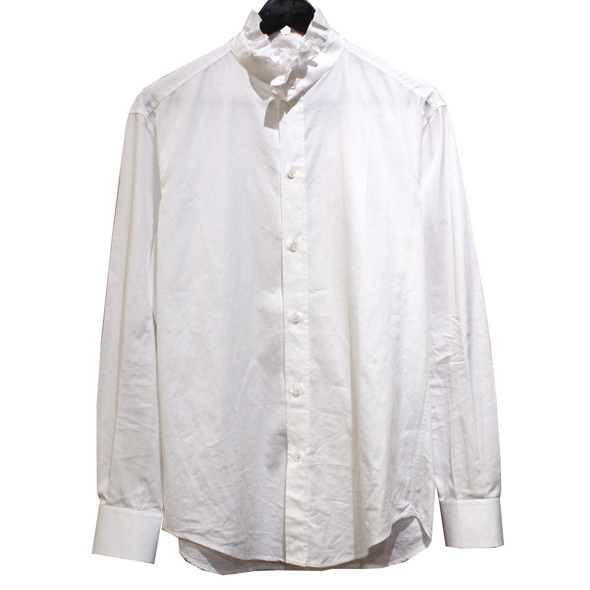 CELINE(セリーヌ) 21AW Classic Shirt Cotton Poplin フリルクラシック コットンシャツ 2C661091F  ホワイト サイズ 14｜【公式】カインドオルオンライン ブランド古着・中古通販【kindal】