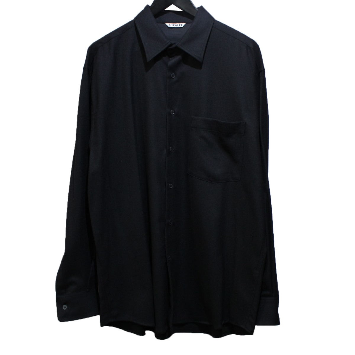 AURALEE(オーラリー) 22AW SUPER LIGHT WOOL SHIRTS ウール 長袖シャツ A22AS010S ブラック サイズ  4｜【公式】カインドオルオンライン ブランド古着・中古通販【kindal】