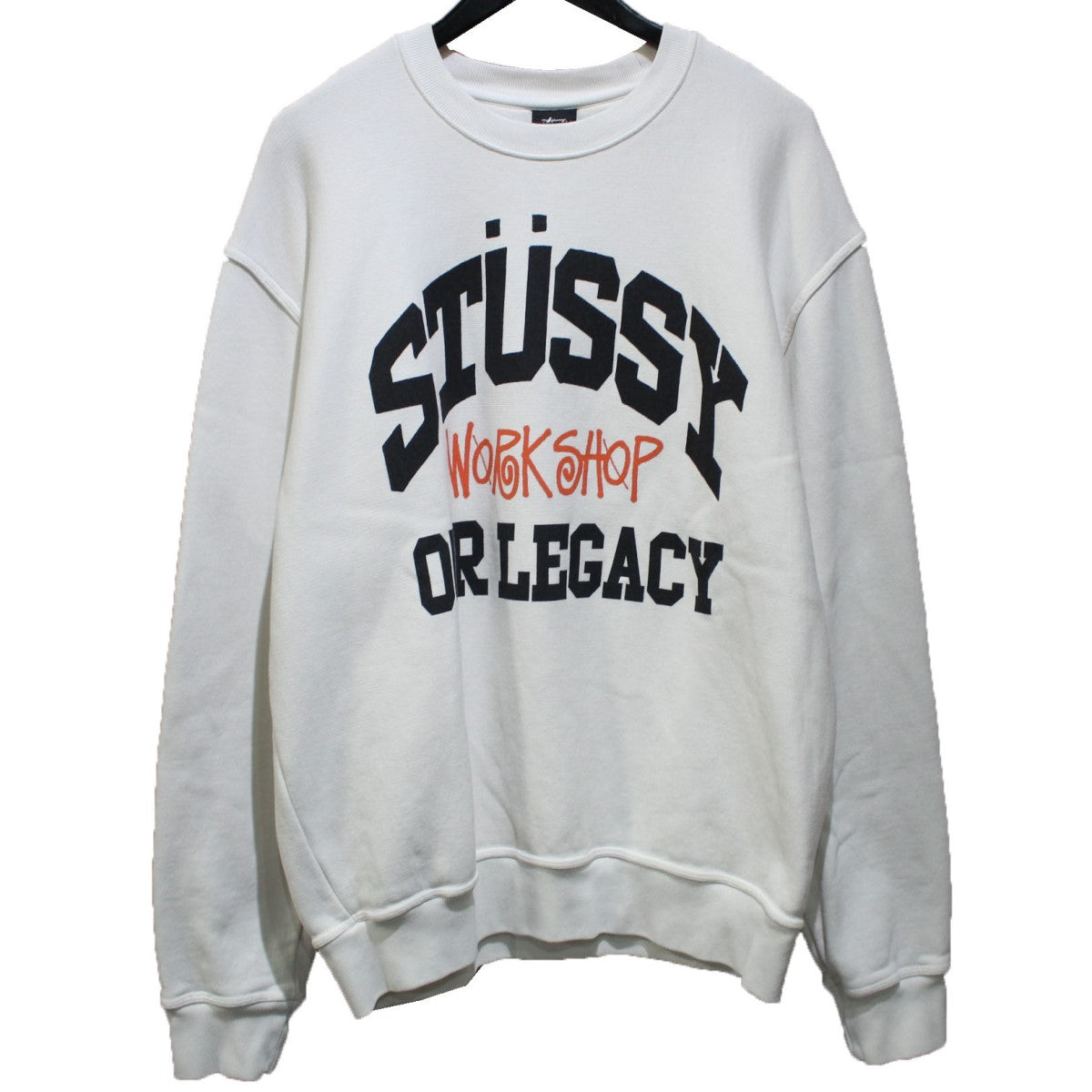 STUSSY × OUR LEGACY 24SS COLLEGIATE CREW PIGMENT DYED NATURAL 
