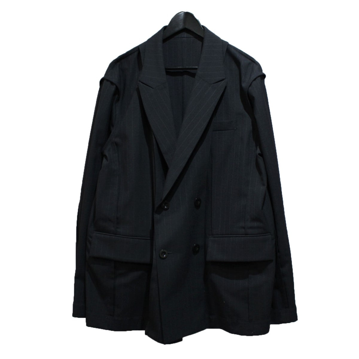 新品 24ss sacai suiting jacket シャツ 有名な高級ブランド ...