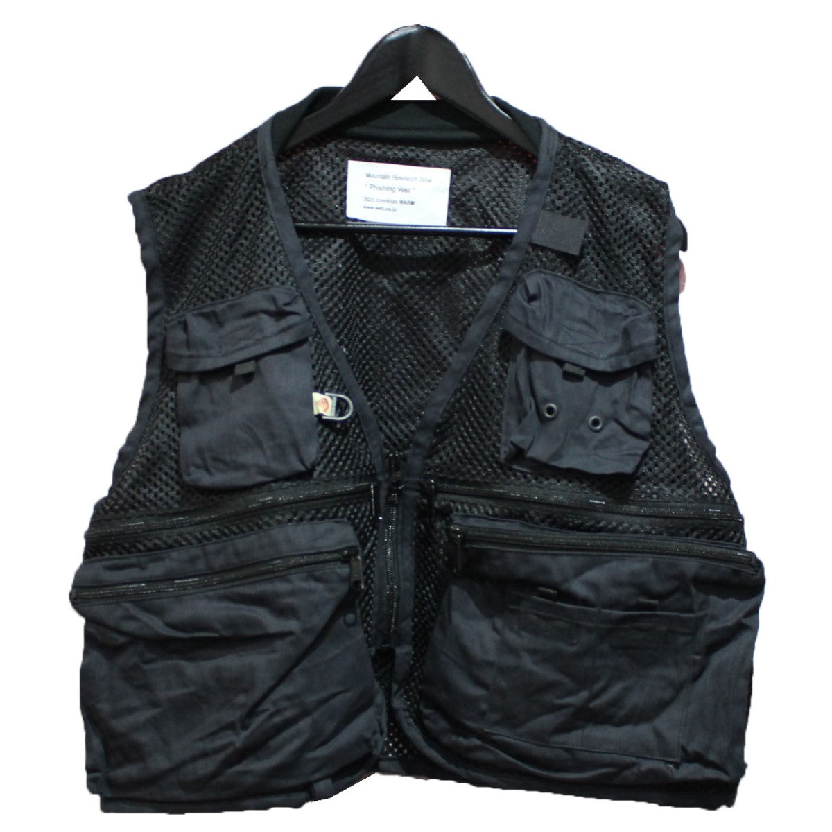 MOUNTAIN RESEARCH(マウンテンリサーチ) 23SS Phishing Vest フィッシング メッシュ ベスト MTR-3654  ブラック サイズ L/XL｜【公式】カインドオルオンライン ブランド古着・中古通販【kindal】