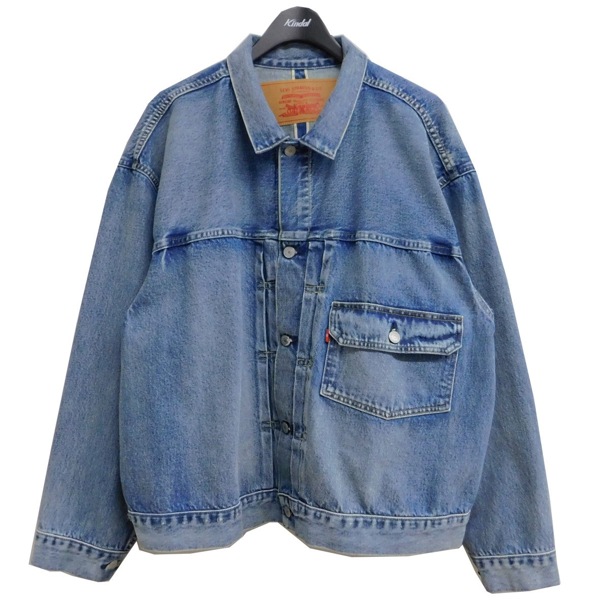 LEVIS × BEAMS 別注 Super Wide Trucker デニムジャケット ネイビー サイズ 13｜【公式】カインドオルオンライン  ブランド古着・中古通販【kindal】