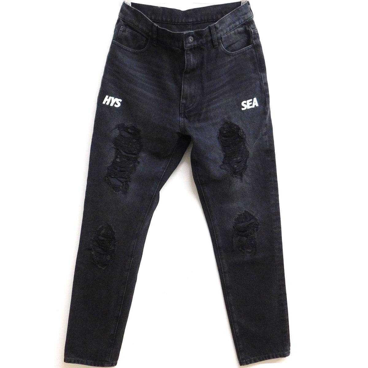 WIND AND SEA HYSTERIC GLAMOUR ダメージ加工コラボデニム wds-c-hys  