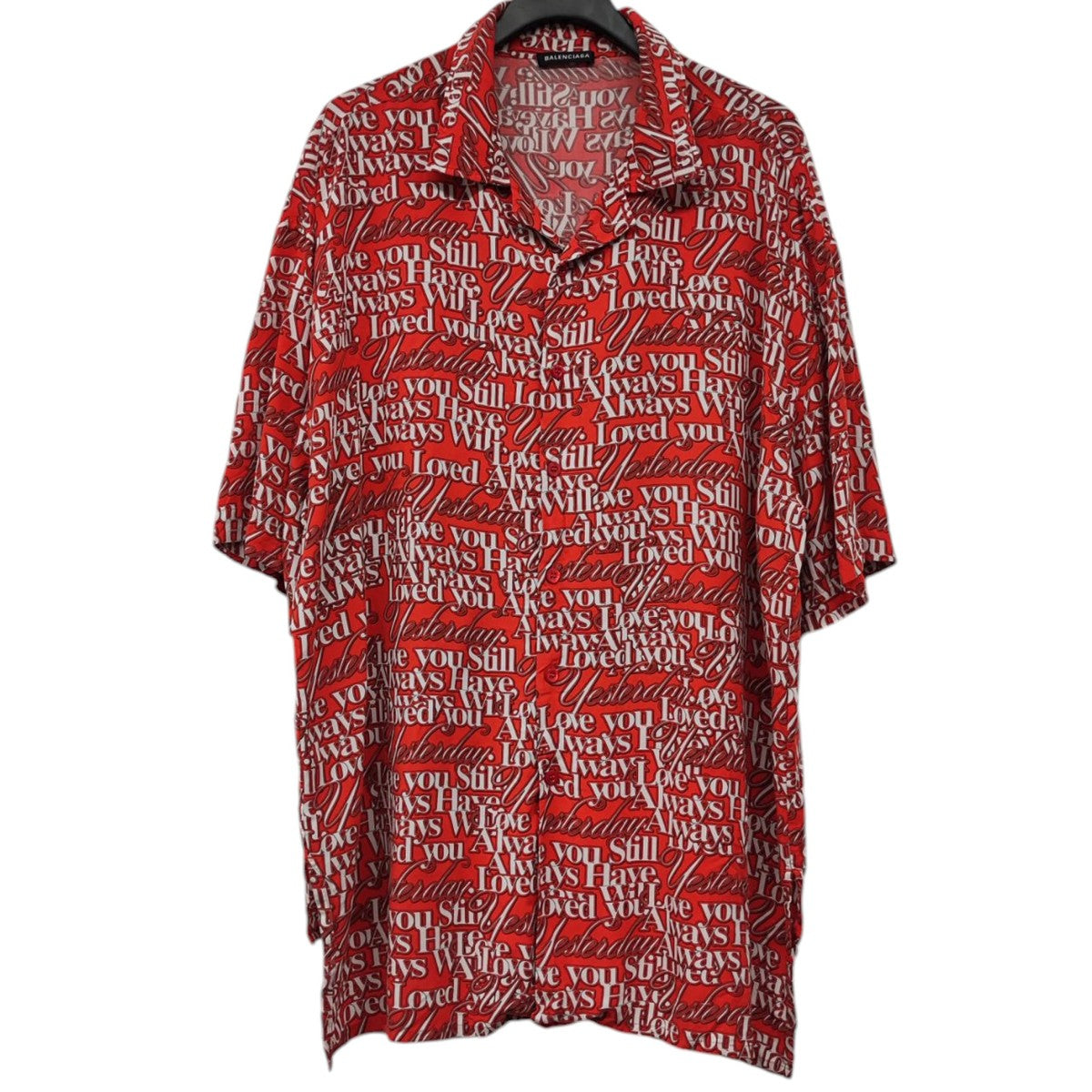 BALENCIAGA バレンシアガ 半袖シャツ BALENCIAGA バレンシアガ Over Logo Short Sleeve Shirt半袖