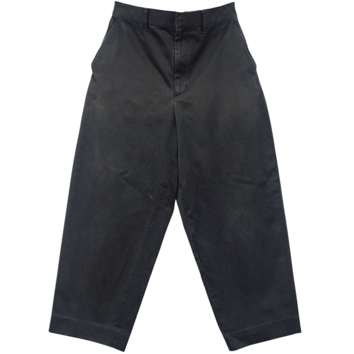新品未使用　Pherrow's ブラック　テーパード　ワイドイージーパンツ ワンフォークロージング 1111clothing ◇サイドダメージ ワイド
