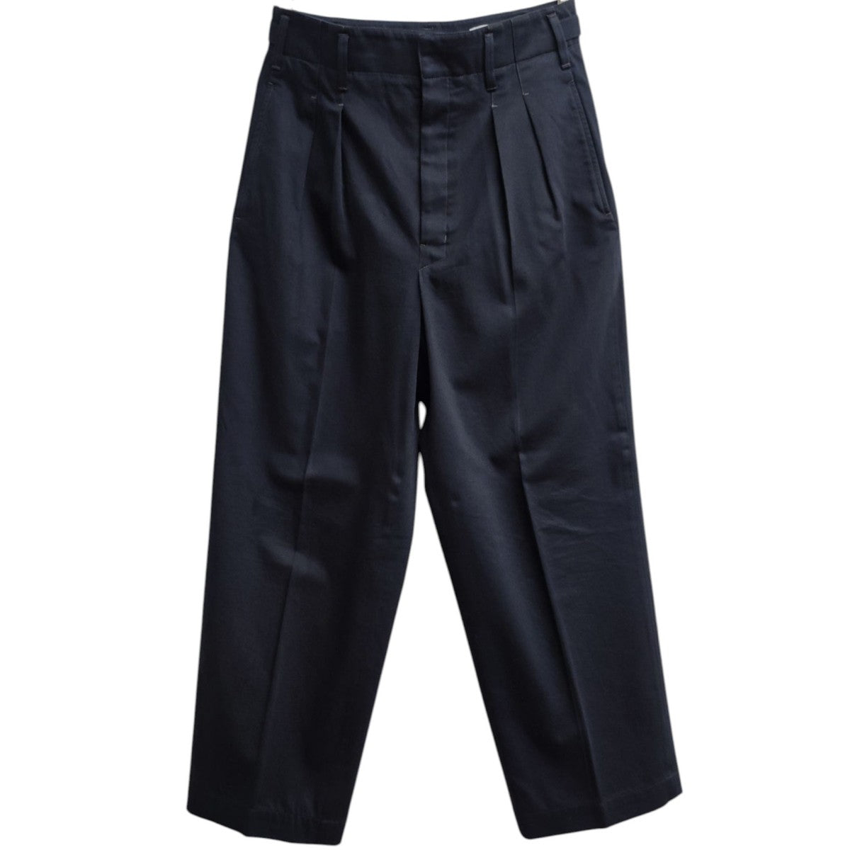 LEMAIRE ルメール 21ss サマーウール 2タック ベルテッドパンツ LEMAIRE ルメール 19ss サマーウール 2タック ベルテッドパンツ