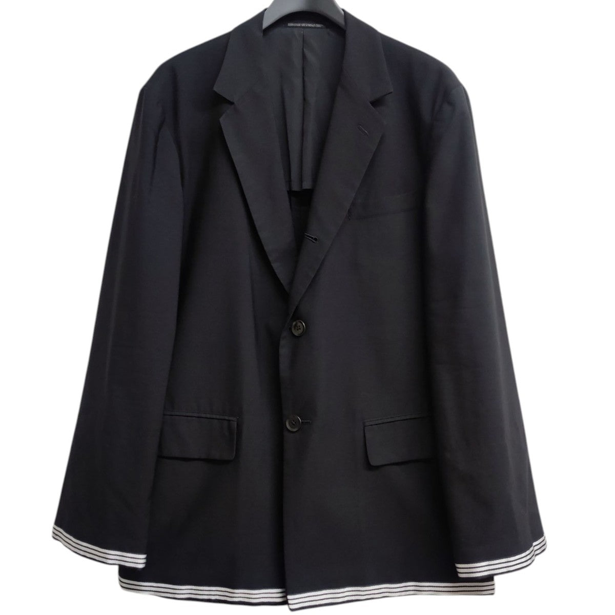 Yohji Yamamoto pour homme(ヨウジヤマモトプールオム) 2002SS 3ラインデザインジャケット HE-J32-981 ブラック サイズ: 3 Yohji